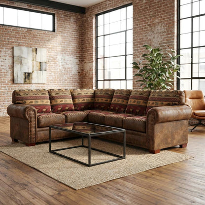 Microfiber Two-Piece Sectional Sofa with Comfortable Cushioned Seating