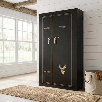 Steel Storage Cabinet In Black With Durable Construction And Spacious Interior