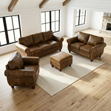 4-Piece Sofa Loveseat Chair and Ottoman Set for Living Room, Traditional