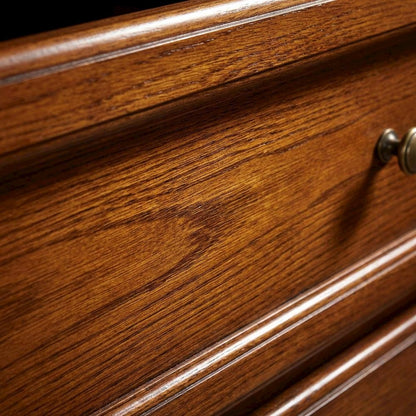 Wooden 8-Gun Cabinet in Classic Finish with Secure Storage