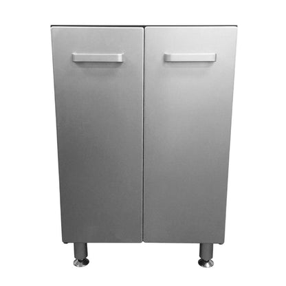 Metal Storage Cabinet With Black And Silver Finish For Garage Organization