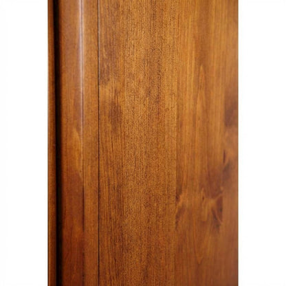 Wooden 12-Gun Storage Cabinet with Slanted Base for Secure Organization