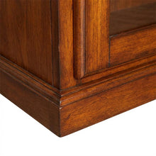 Wooden 12-Gun Storage Cabinet with Slanted Base for Secure Organization