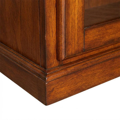 Wooden 12-Gun Storage Cabinet with Slanted Base for Secure Organization