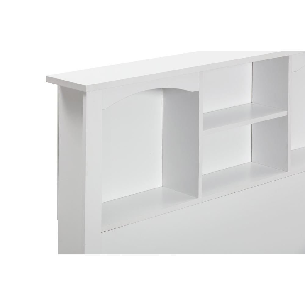 Twin Sized White Bookcase Headboard
