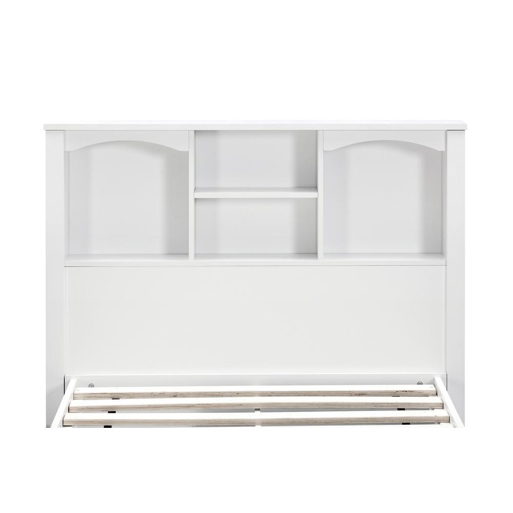Twin Sized White Bookcase Headboard