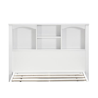 Twin Sized White Bookcase Headboard