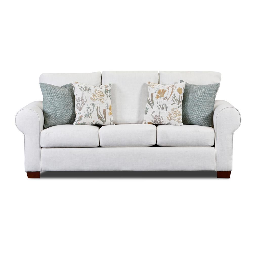 Living Room Beaujardin Sofa Sleeper with Four Throw Pillows