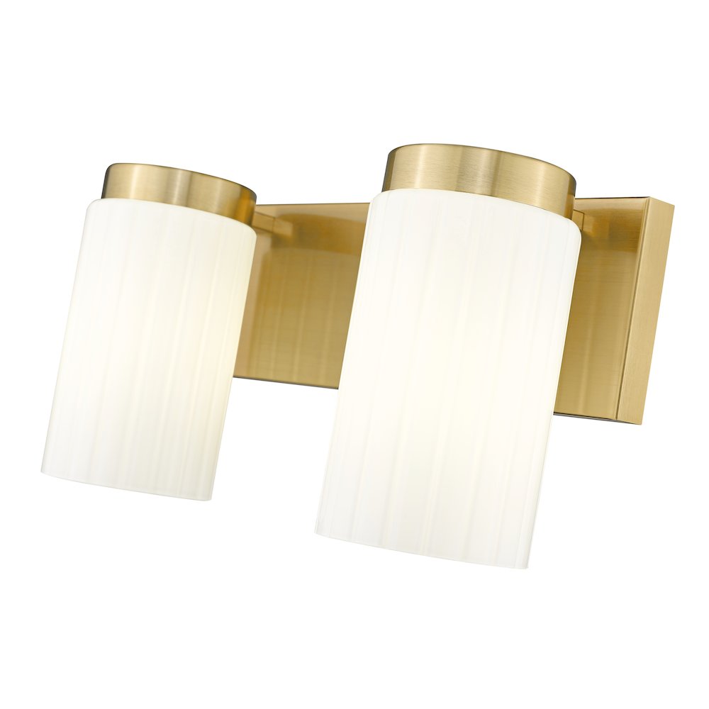 Z-Lite Burk 2 Light Vanity, Luxe Gold