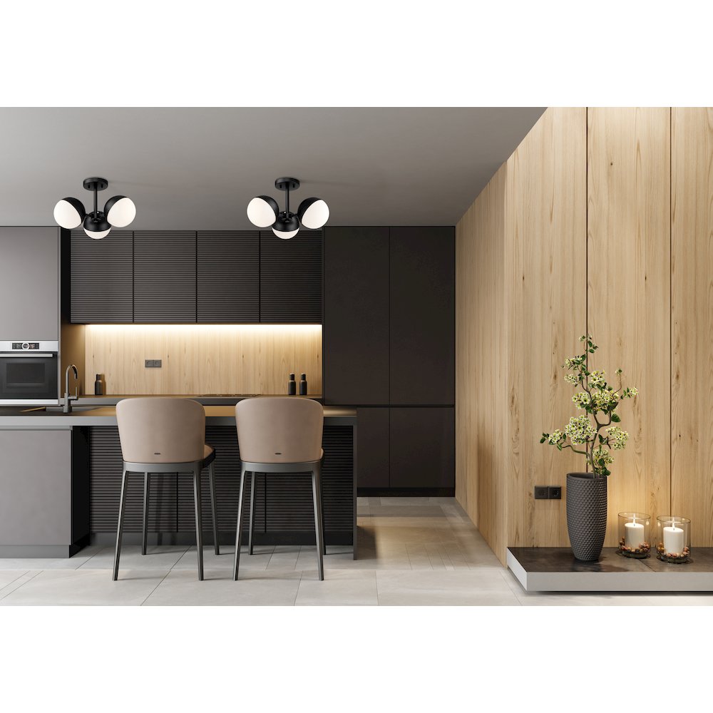 Z-Lite 3 Light Semi Flush Mount