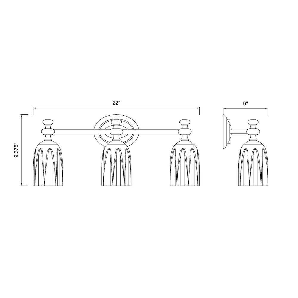 Z-Lite 3 Light Vanity