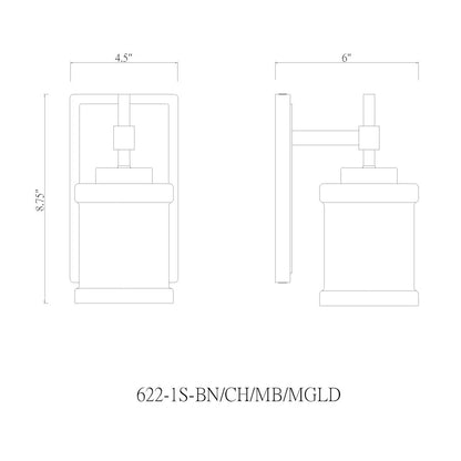 Z-Lite 1 Light Wall Sconce