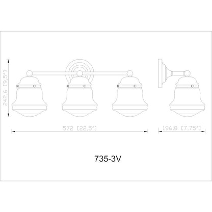 Z-Lite 3 Light Vanity