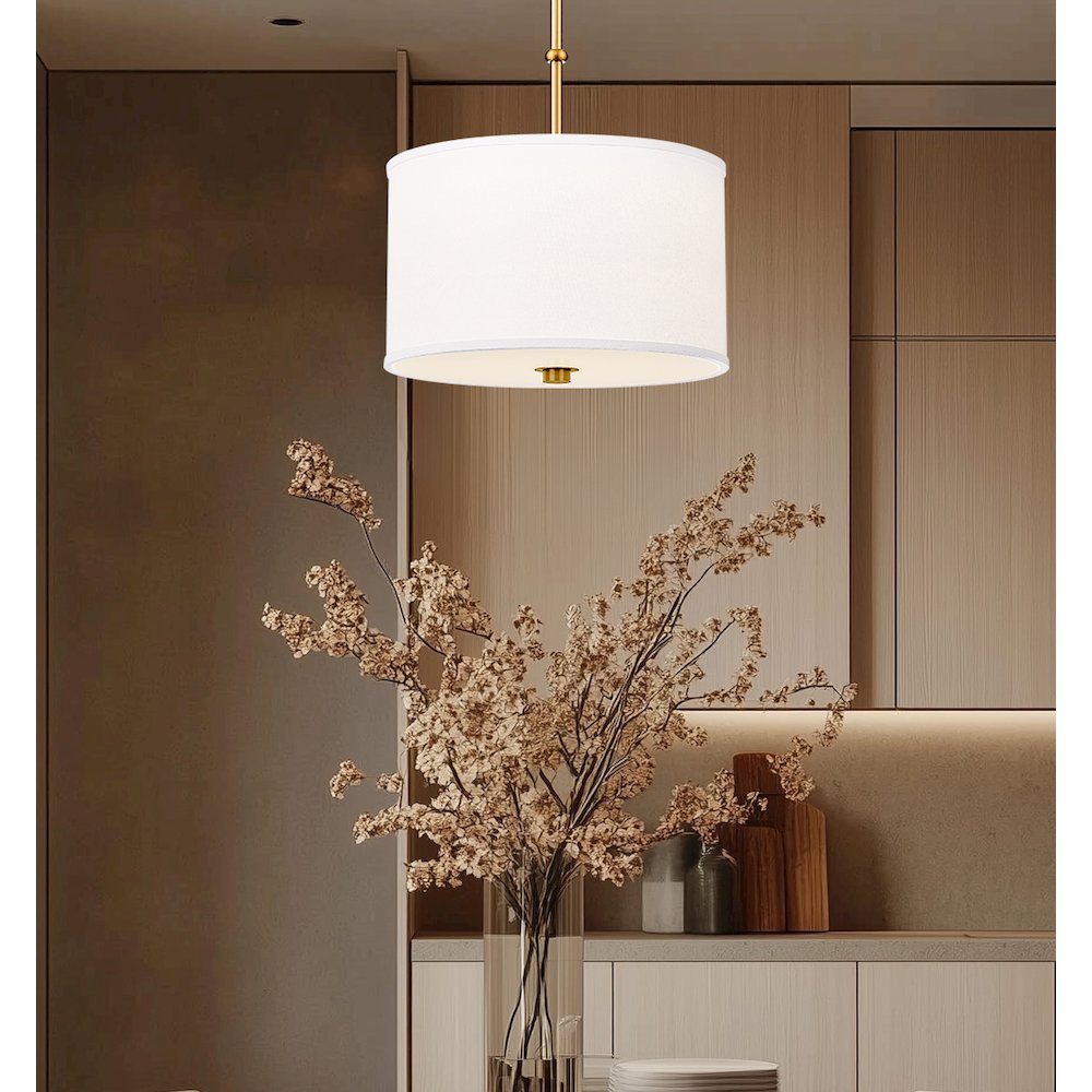 Z-Lite 1 Light Pendant, Modern Gold