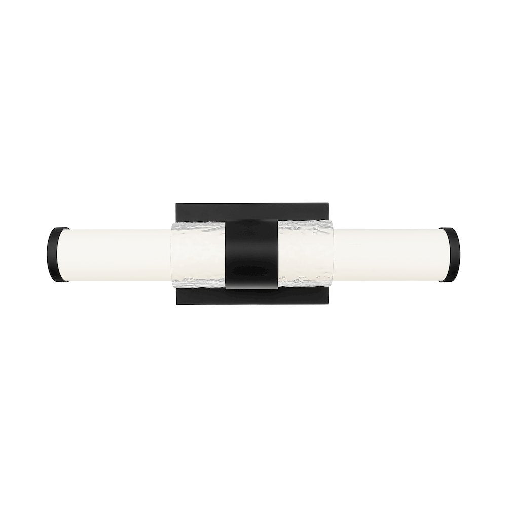 Z-Lite Egon 1 Light Vanity in Matte Black color, Steel frame