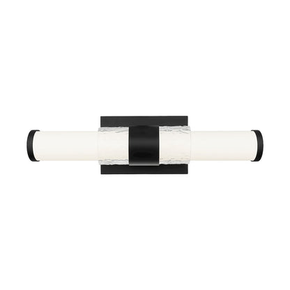 Z-Lite Egon 1 Light Vanity in Matte Black color, Steel frame