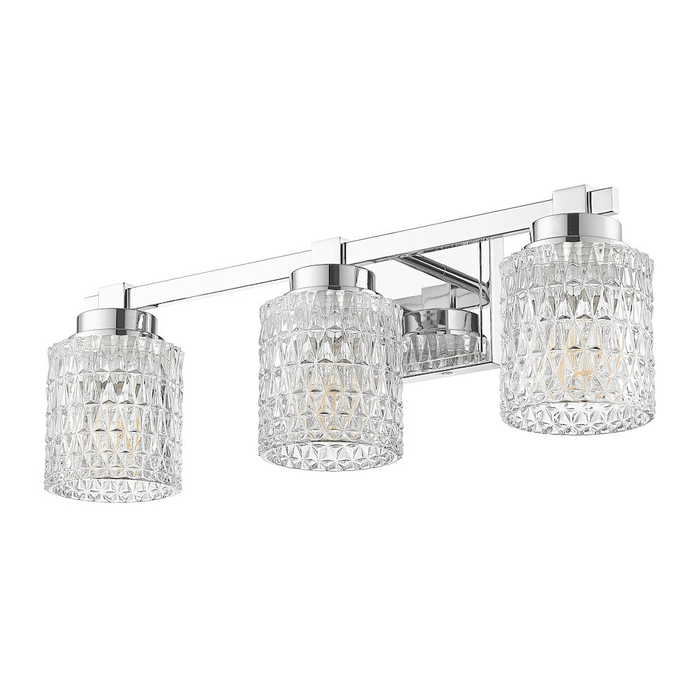 Z-Lite 3 Light Vanity, Chrome