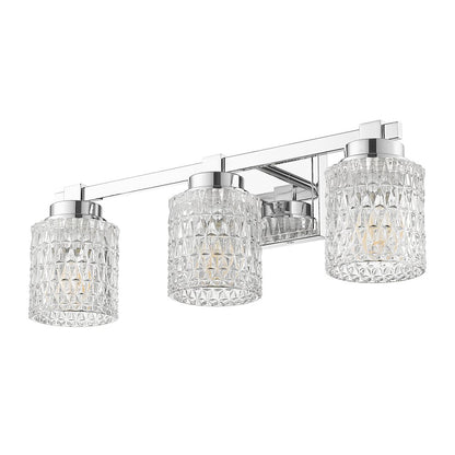 Z-Lite 3 Light Vanity, Chrome