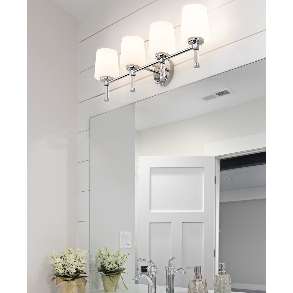 Z-Lite 4 Light Vanity, Chrome