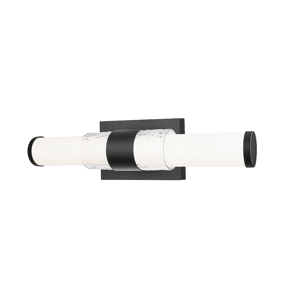 Z-Lite Egon 1 Light Vanity in Matte Black color, Steel frame