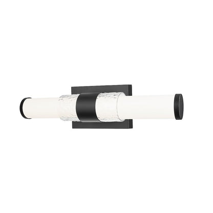 Z-Lite Egon 1 Light Vanity in Matte Black color, Steel frame