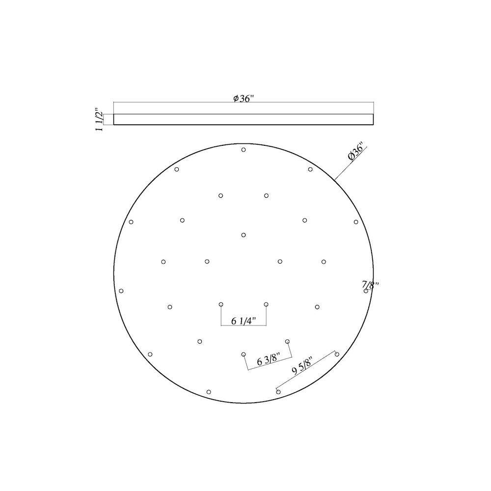Z-Lite 27 Light Ceiling Plate