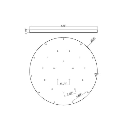 Z-Lite 27 Light Ceiling Plate