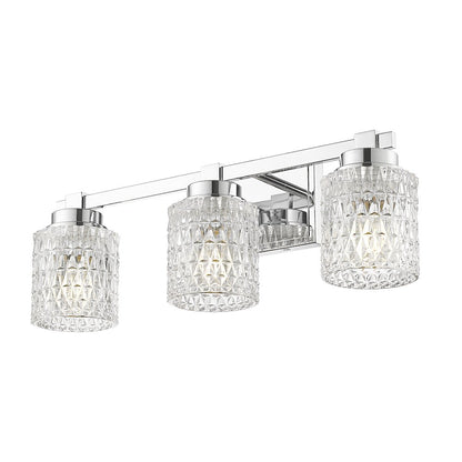 Z-Lite 3 Light Vanity, Chrome