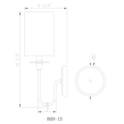 Z-Lite 1 Light Wall Sconce