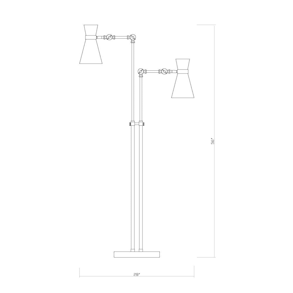 Z-Lite 2 Light Floor Lamp
