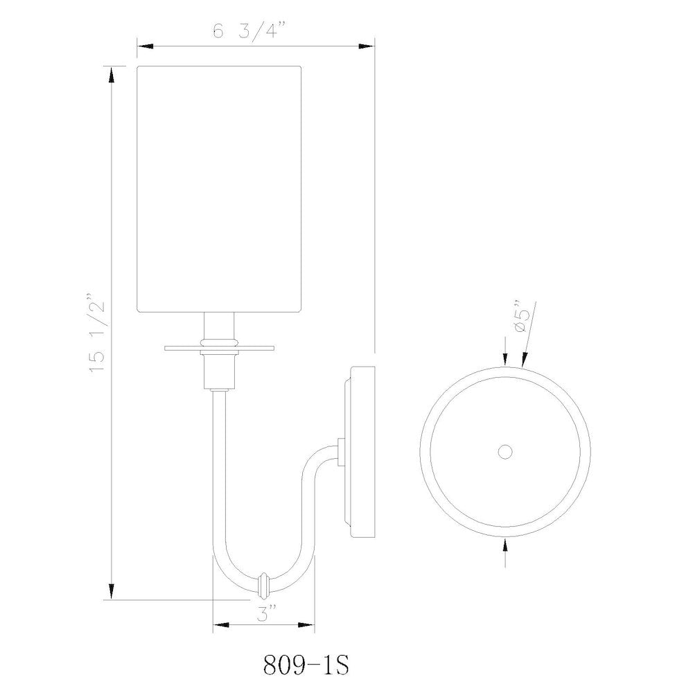 Z-Lite 1 Light Wall Sconce