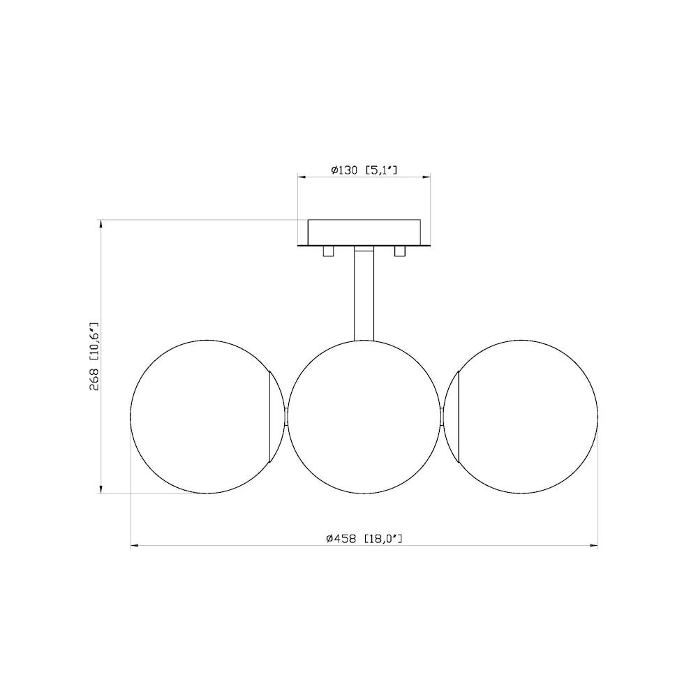 Z-Lite 4 Light Semi Flush Mount