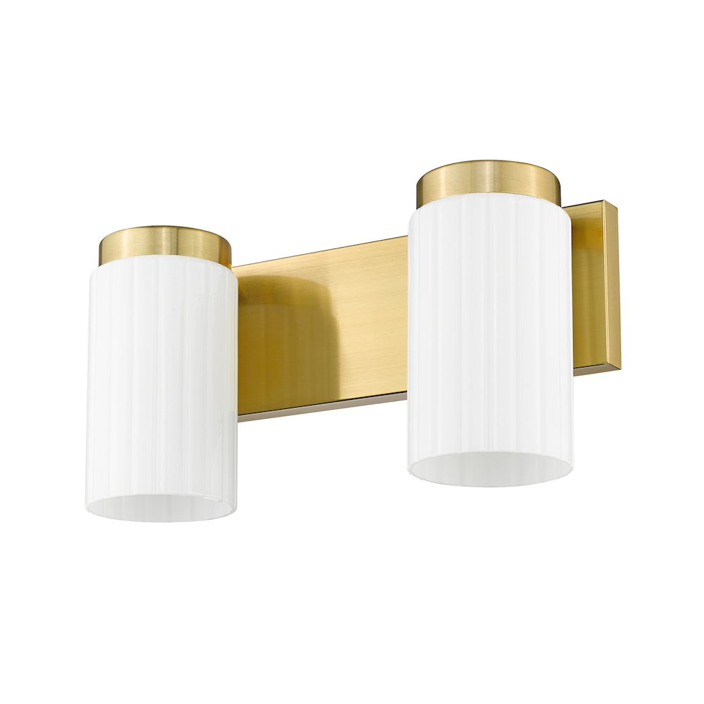Z-Lite Burk 2 Light Vanity, Luxe Gold