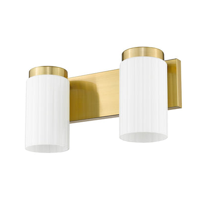 Z-Lite Burk 2 Light Vanity, Luxe Gold