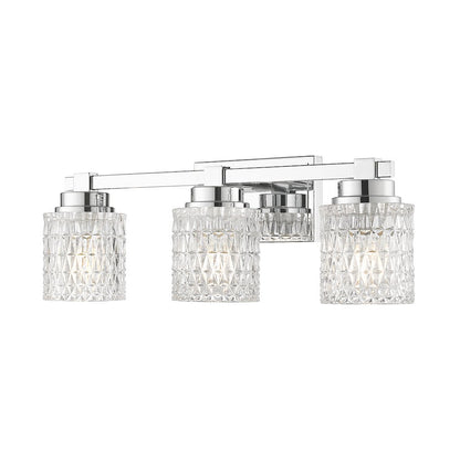 Z-Lite 3 Light Vanity, Chrome