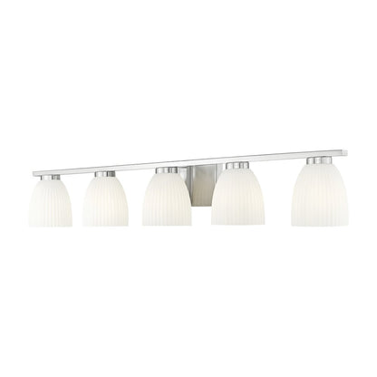 Z-Lite Naya 5 Light Vanity in Brushed Nickel color, Steel frame