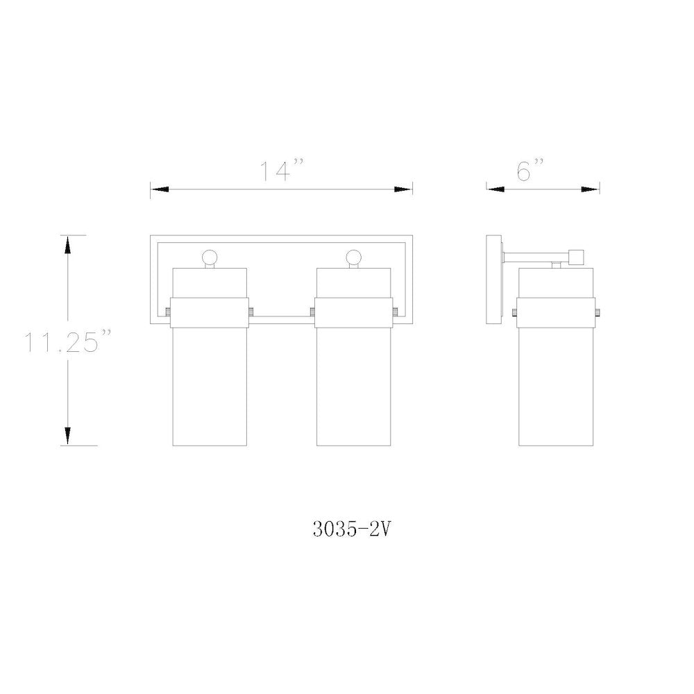 Z-Lite 2 Light Vanity