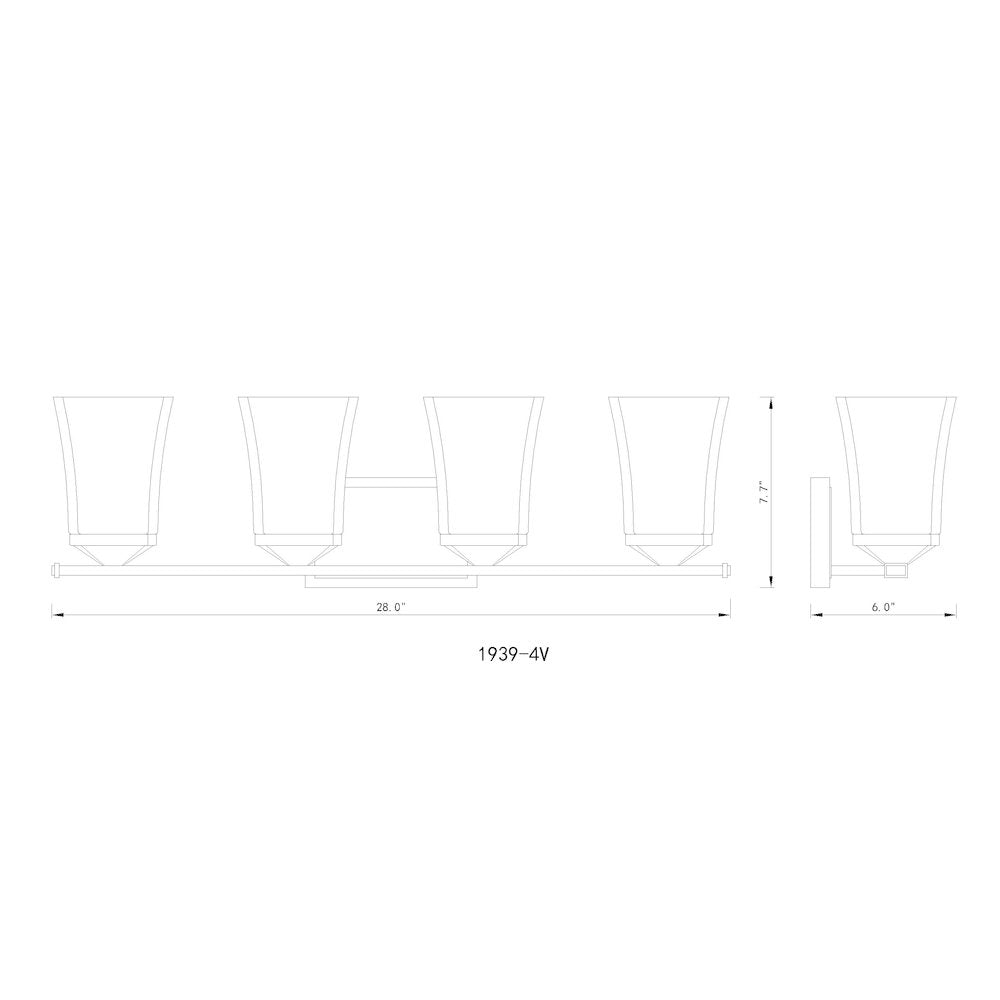 Z-Lite 4 Light Vanity