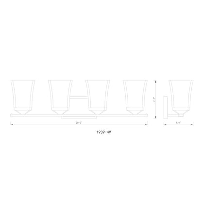 Z-Lite 4 Light Vanity