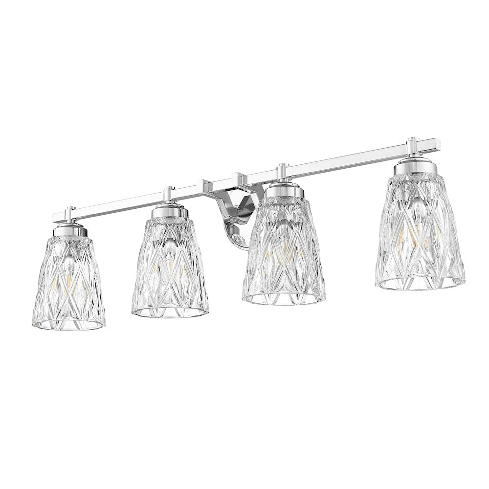 Z-Lite 4 Light Vanity, Chrome