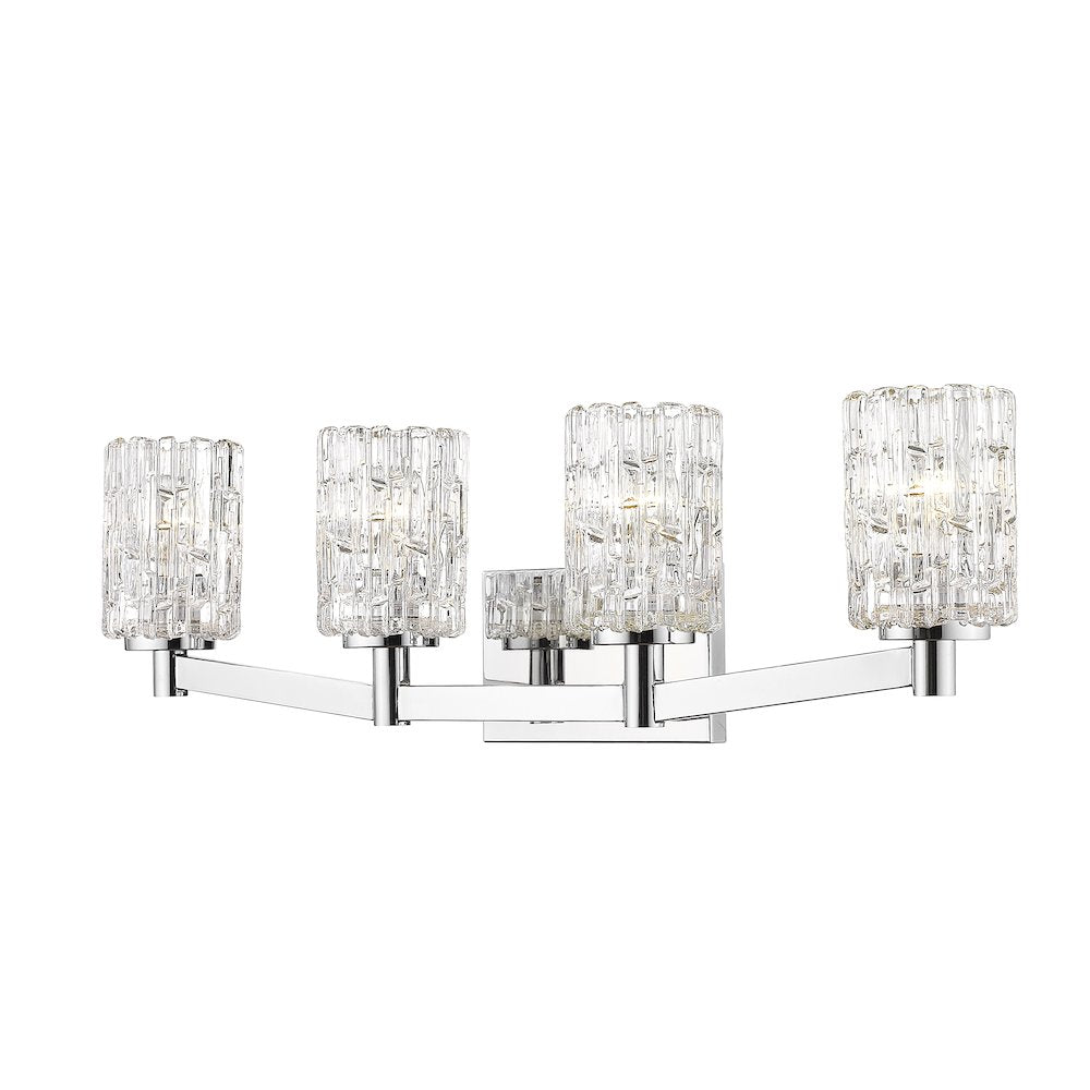 Z-Lite Aubrey 4 Light Vanity in Chrome Frame Finish