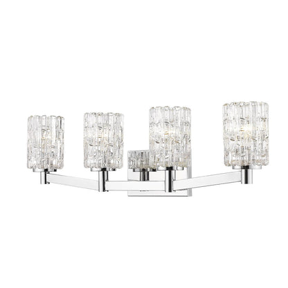 Z-Lite Aubrey 4 Light Vanity in Chrome Frame Finish