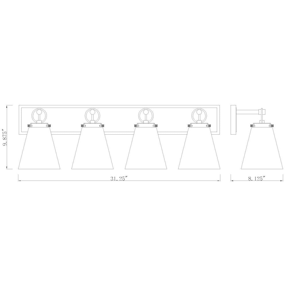 Z-Lite 4 Light Vanity