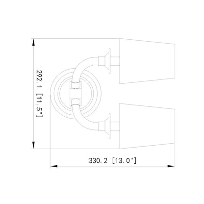 Z-Lite Katerina 2 Light Wall Sconce in Brushed Nickel Frame Finish