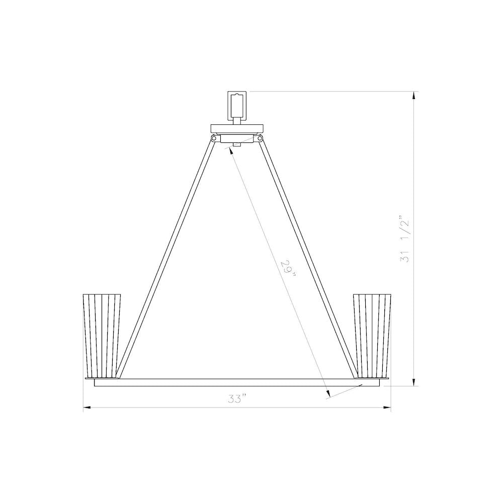 Z-Lite 8 Light Chandelier