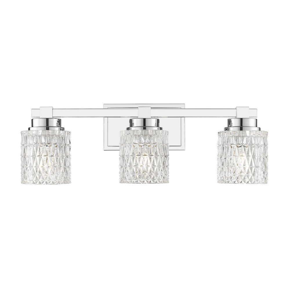 Z-Lite 3 Light Vanity, Chrome