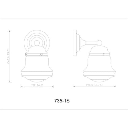 Z-Lite 1 Light Wall Sconce