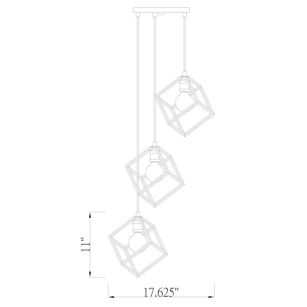 Z-Lite 3 Light Chandelier