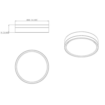 Z-Lite 1 Light Flush Mount