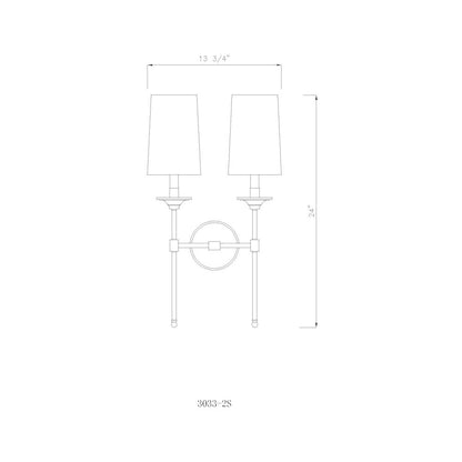 Z-Lite 2 Light Wall Sconce